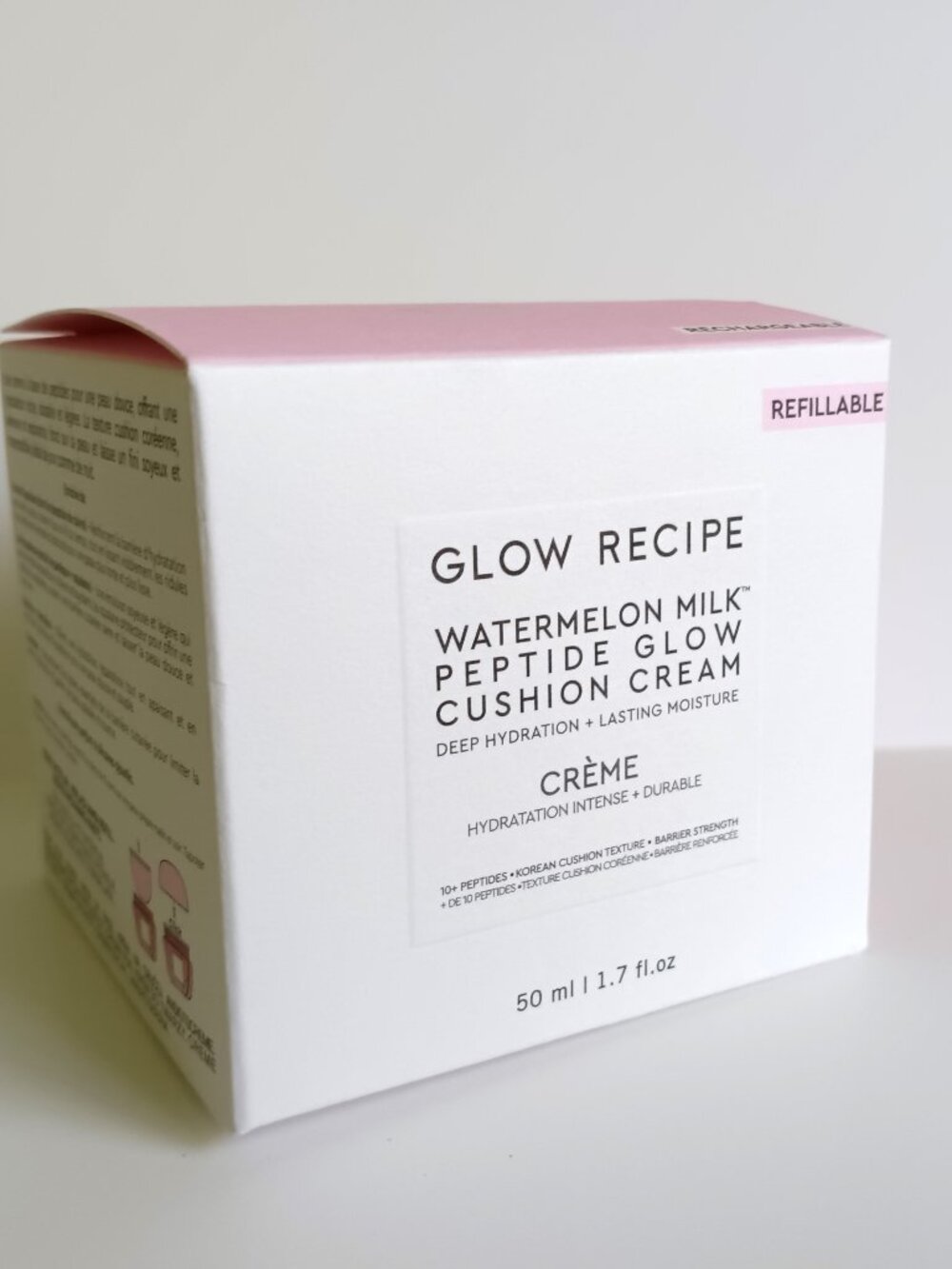 GLOW RECIPE - Watermelon Milk Peptide Glow Cushion Cream - 50 ml.
